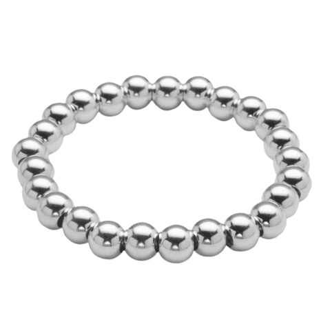 Bella Signature Sterling Silver 8mm Beaded Bracelet