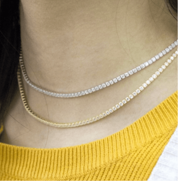 Elisa - CZ 2mm Tennis Choker