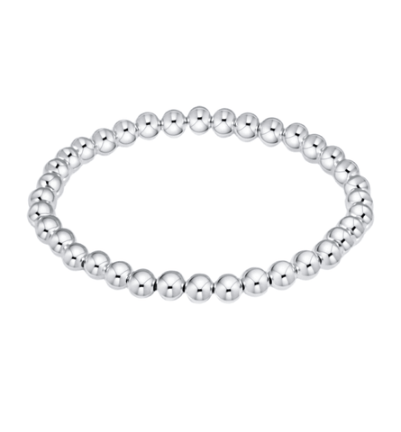 Bella Signature Sterling Silver 5mm Beaded Bracelet