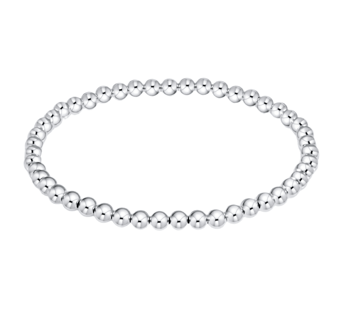 Bella Signature Sterling Silver 4mm Beaded Bracelet