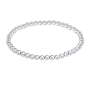 Bella Signature Sterling Silver 4mm Beaded Bracelet