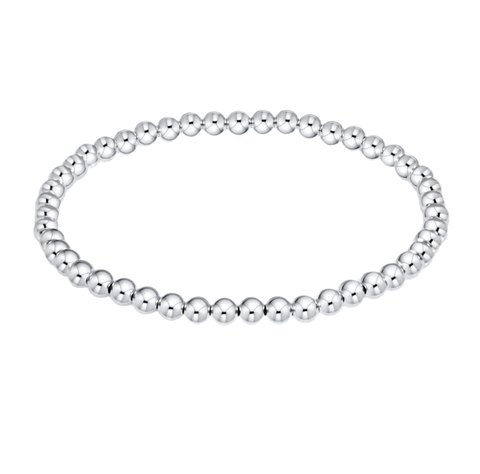 Bella Signature Sterling Silver 4mm Beaded Bracelet