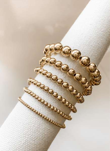 Bella Signature 6mm Gold Beaded Bracelet