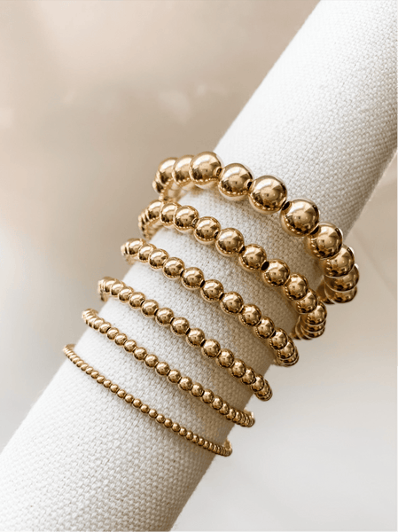 Bella Signature 4mm Gold Beaded Bracelet