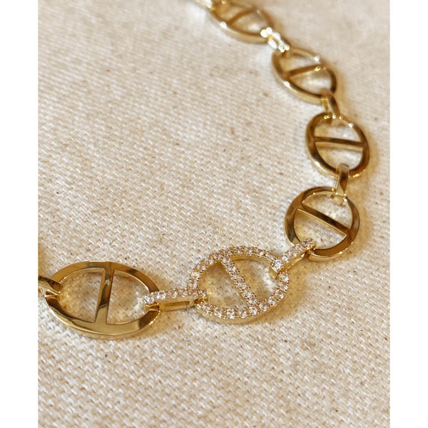 Mariner Bracelet with Cubic Zirconia
