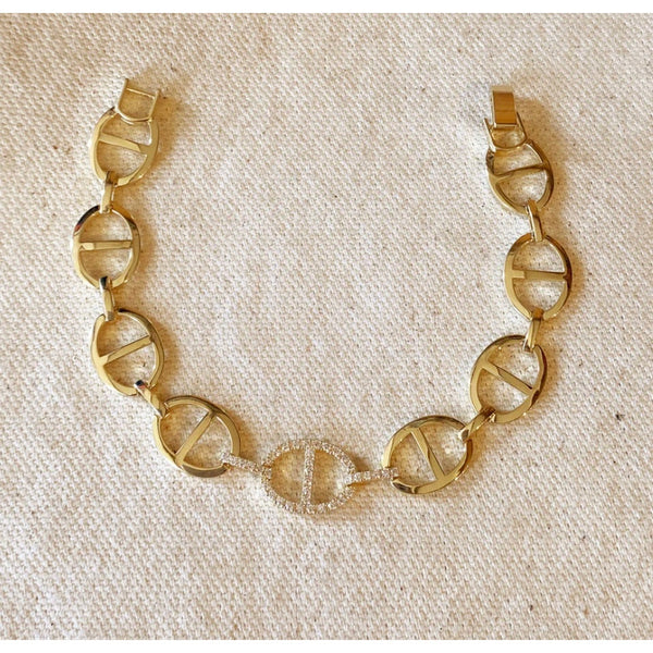 Mariner Bracelet with Cubic Zirconia