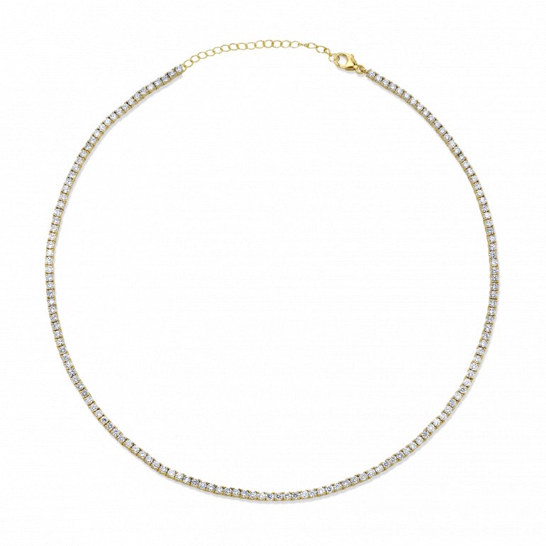 Elisa - CZ 2mm Tennis Choker