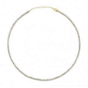 Elisa - CZ 2mm Tennis Choker