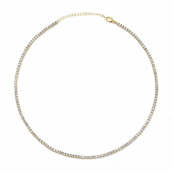 Elisa - CZ 2mm Tennis Choker