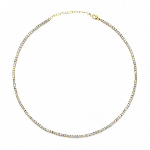 Elisa - CZ 2mm Tennis Choker
