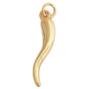 18K Gold Filled Italian Cornicello Horn Charm