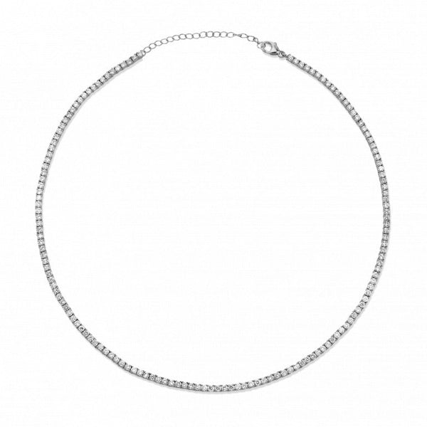 Elisa - CZ 2mm Tennis Choker