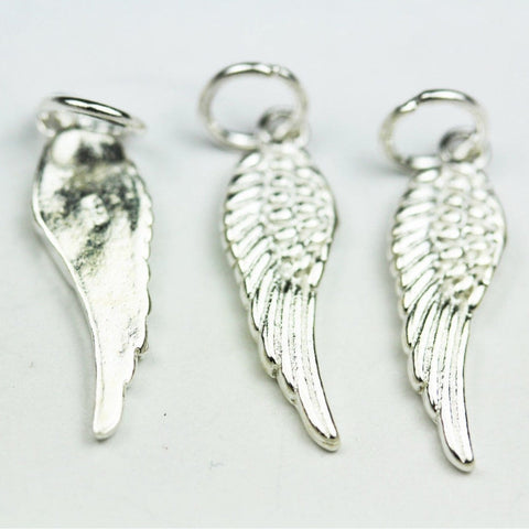Sterling Silver Angel Wing Charm