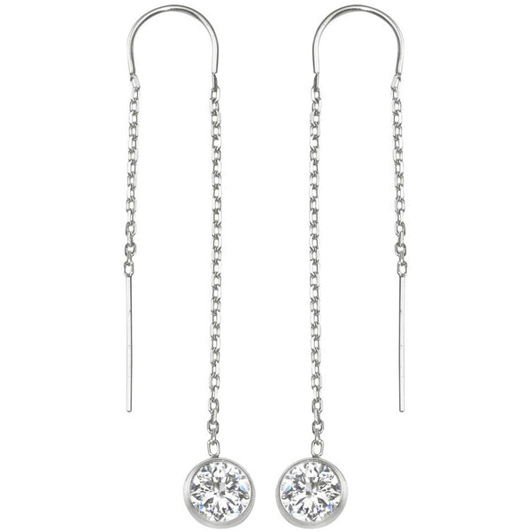 U-Threaders Earrings with Cubic Zirconia