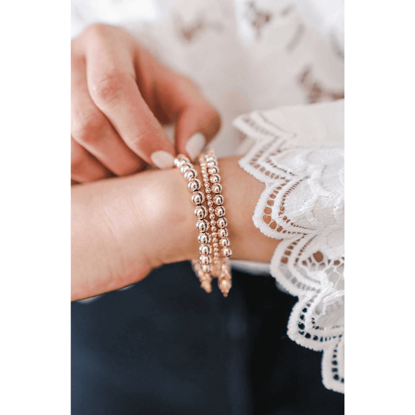 Bella Signature 3mm Gold Beaded Bracelet